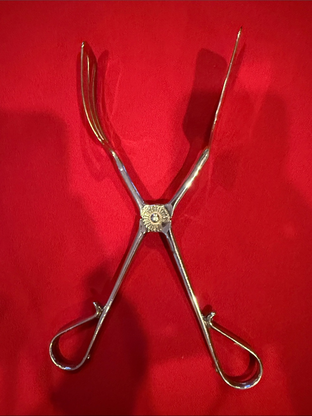 Vintage Silver plate salad Tongs - Classic Metal Serving Tool